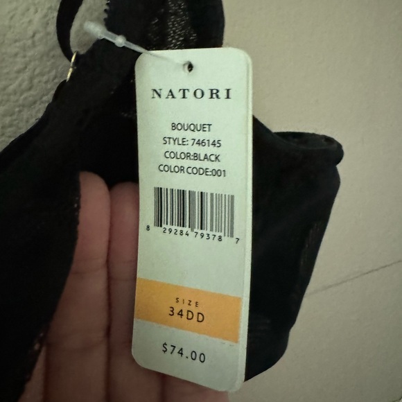 Women’s Natori 34DD black lace bra new with tags - Picture 2 of 6